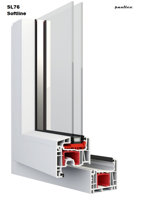 PVC Fenster mit Aluschale SL76 Salamander Streamline 76