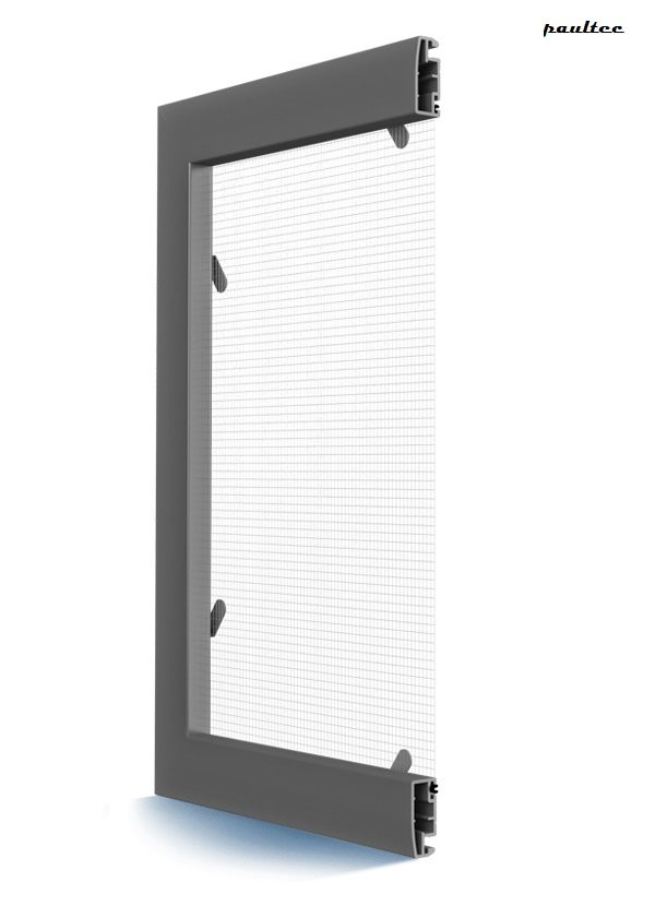 MRSZ Moskitonetz – Feste Fliegengitter Insektenschutz für bündige Aluminiumfenster