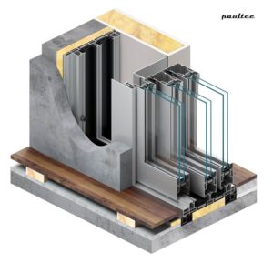 MB-59 SLIDE Galandage Balkon-Schiebetürsystem Alu-Fenter und Türen 1