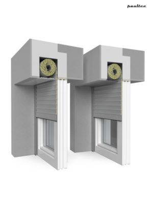 1 Silber Fenster Rollladen QuadBox Unterputzrollladen BeClever
