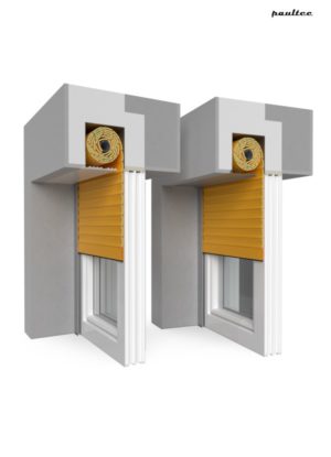 10 Gelb Fenster Rollladen QuadBox Unterputzrollladen BeClever