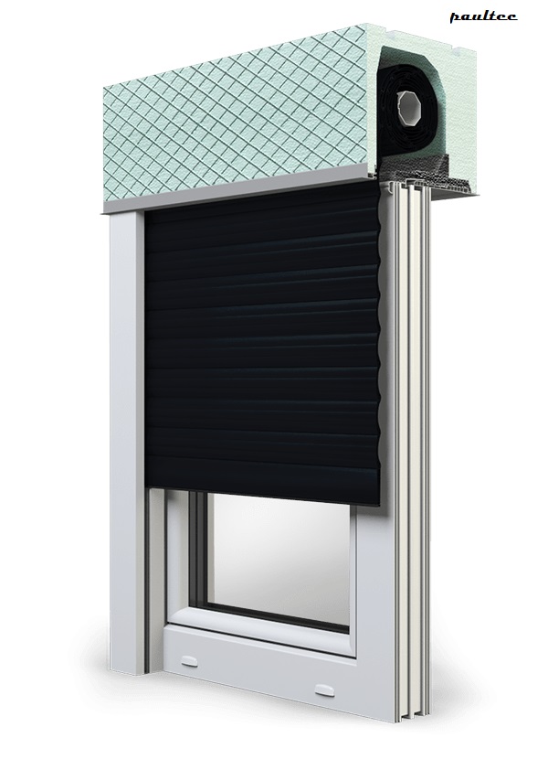 18 Schwarz Lamelle - Roka-Top 2 Unterputzrollladen & Fenster - paultec