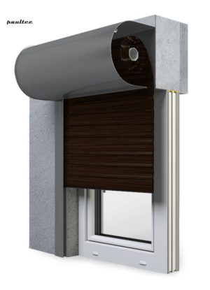 28 Wenge Fenster Rollladen SKO-P Vorbaurollladen Aluprof