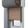 4 Dunkelbeige Fenster Rollladen SKP Vorbaurollladen Aluprof