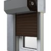 8 Dunkelbraun Fenster Rollladen SK 45 Vorbaurollladen Aluprof